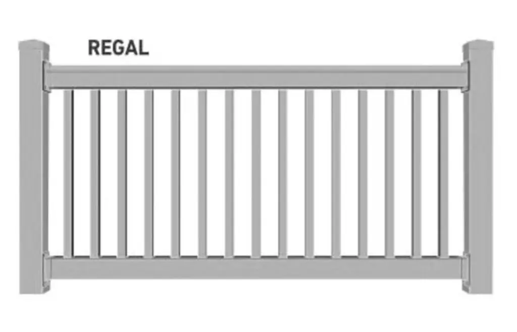 Regal aluminum fence panel design